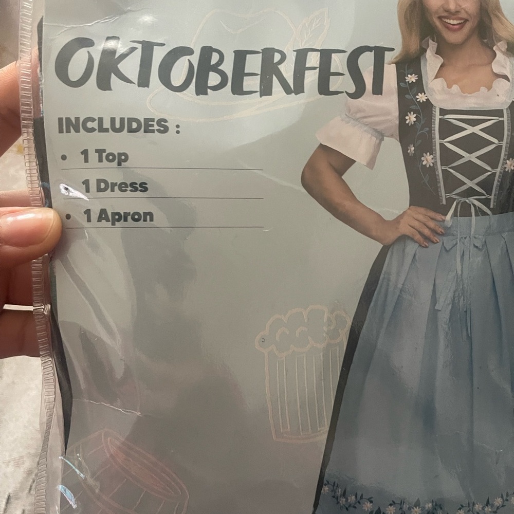 Oktoberfest Costume - Black and Blue - Picture 2 of 5